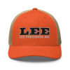 Trucker Cap with Black Logo / Rustic Orange/ Khaki