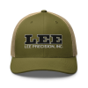 Trucker Cap with Black Logo / Moss/ Khaki